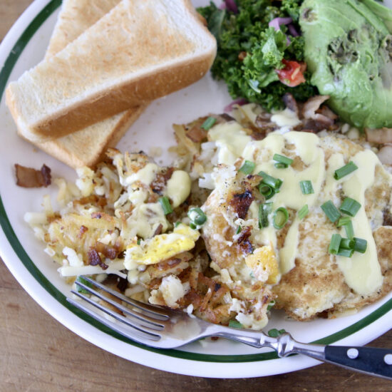 朝食のハッシュブラウンのレシピ