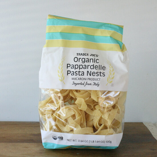 Trader Joe's（トレーダージョーズ） Organic Pappardelle Pasta Nests （オーガニック パッパルデッレ パスタ ネスツ）