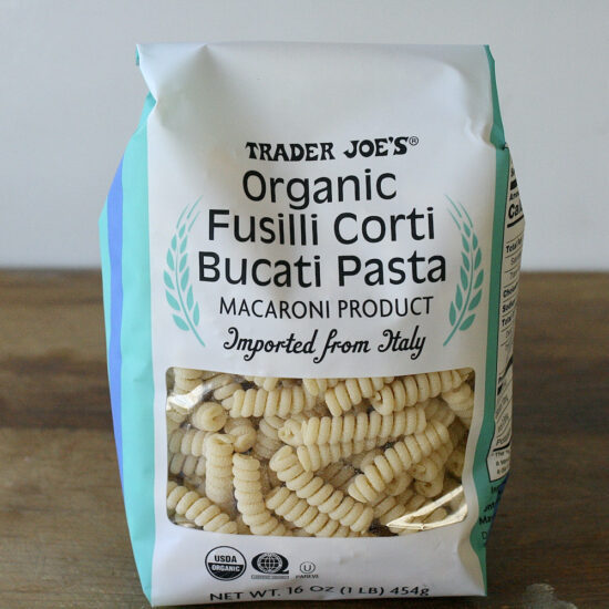 Trader Joe's（トレーダージョーズ） Organic Fusilli Corti Bucati Pasta （オーガニック フリッジ コルティ ブカティ）