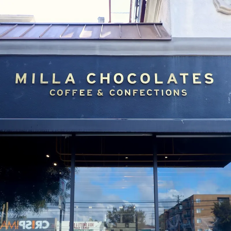 LAのおすすめお土産、Milla Chocolatesの外装