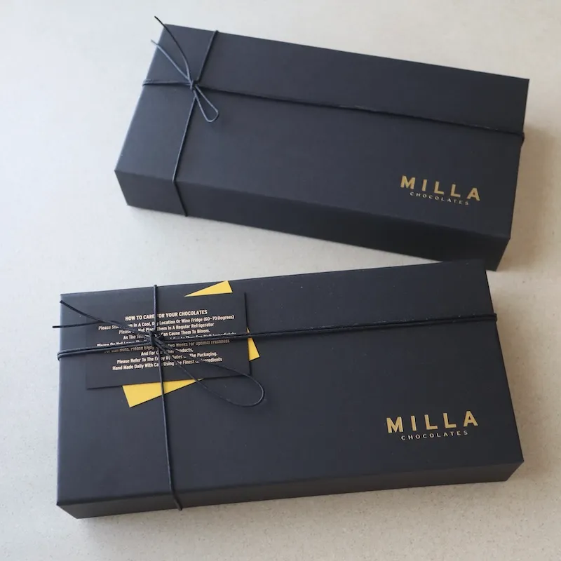 Milla Chocolatesのギフトラッピング