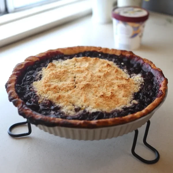 アメリカンチェリーとブルーベリーのタルト完成